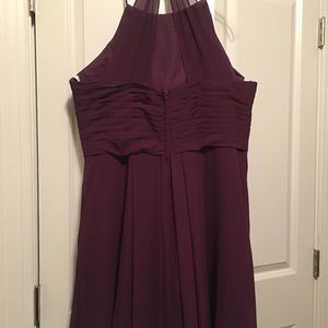 Knee length bridesmaid dress by Azazie
